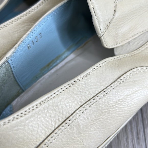 ERNESTO DOLLANI 6133 BEIGE LEATHER SLIP ON LOAFERS - Picture 9 of 15